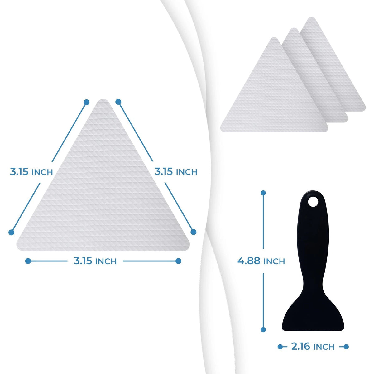 24 PCS Anti Slip Shower Stickers for Safety (No Specific Years)