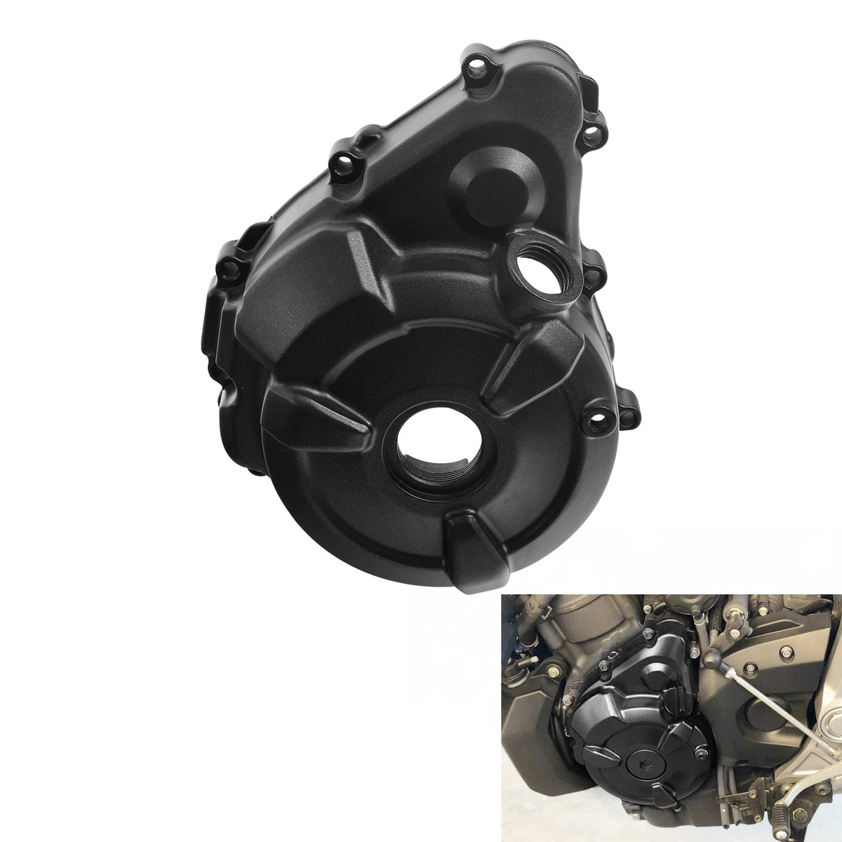 Left Engine Stator Cover Crankcase for Yamaha MT07 (2015–2020), XSR700 (2018–2023)