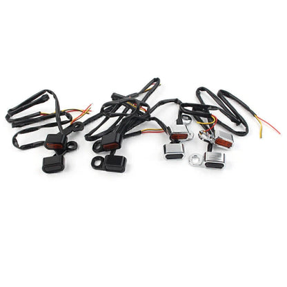 Chrome Smoke LED Turn Signal Indicator for Harley Touring Electra Glide (2009–2017)