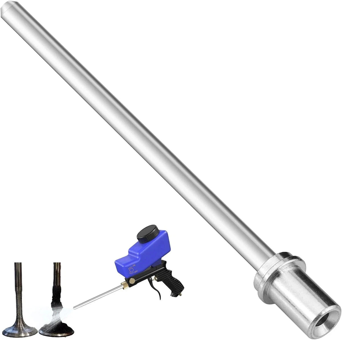 Sand Blaster Long Nozzle Walnut Blasting Kit for Automotive Use (0.3 x 7.3 in)