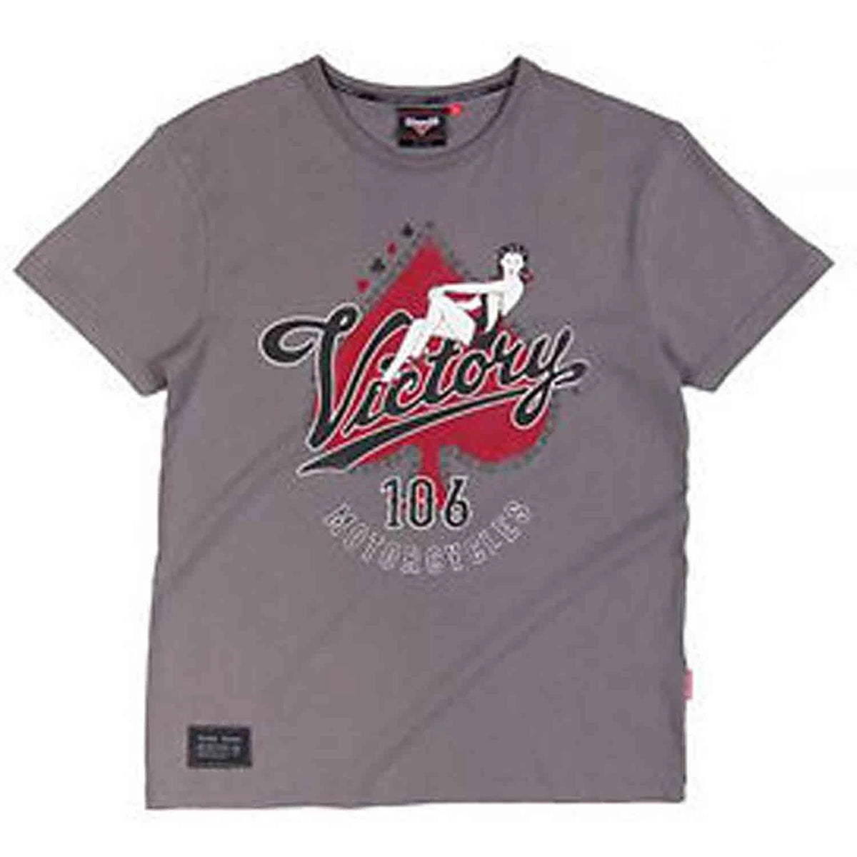 Men's Classic Ace Script Tee Shirt for Victory Motorcycle (286367202)