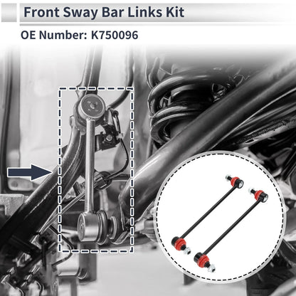 Set of 2 Front Stabilizer Bar Links for Nissan Sentra (2007–2012) No.K750096