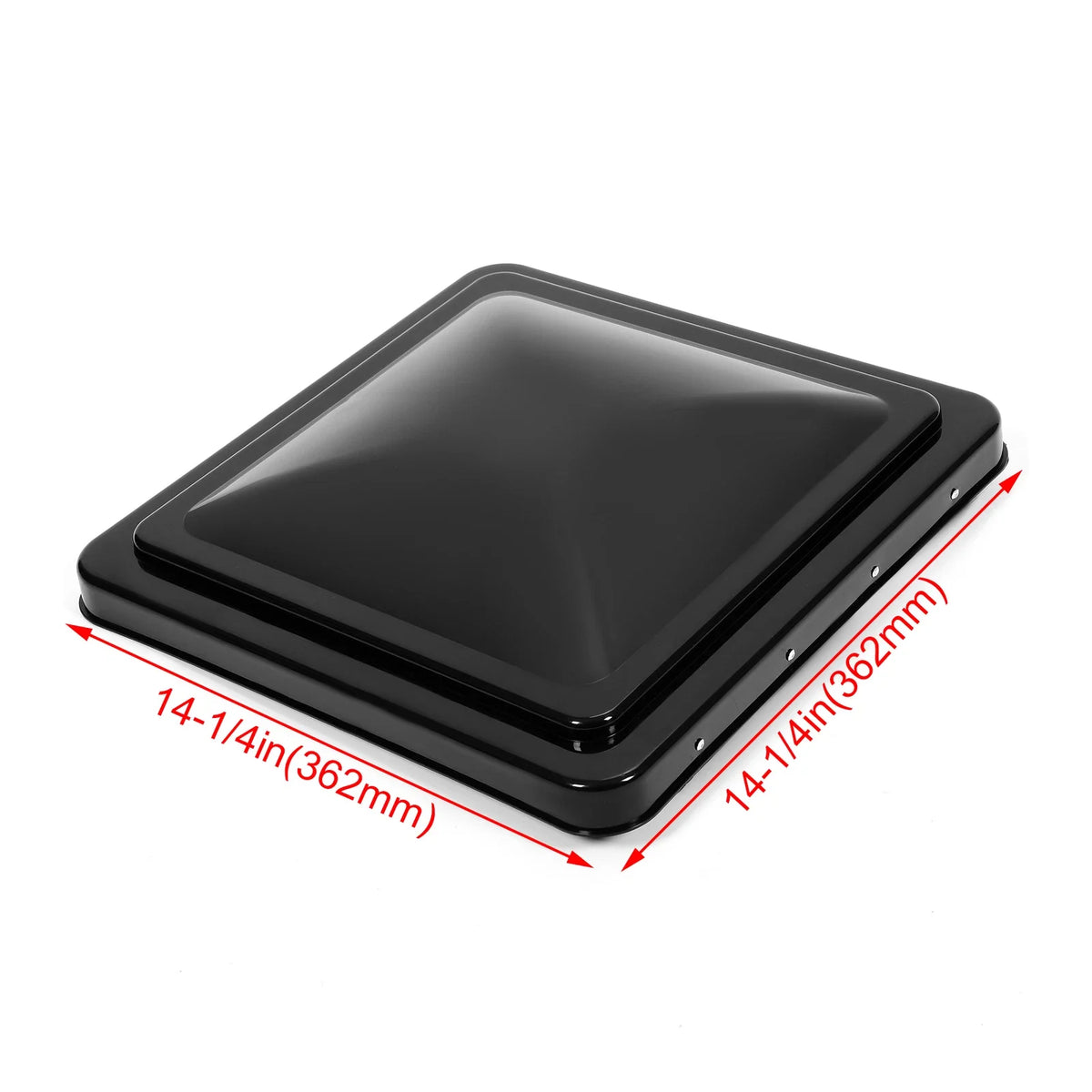 14" x 14" RV Replacement Roof Vent Cover Black (Camper Trailer Vent Cover)
