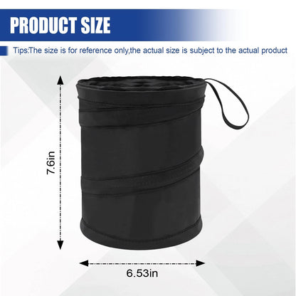 Collapsible Car Trash Can for Universal Fit (Portable Waterproof Auto Waste Bin)