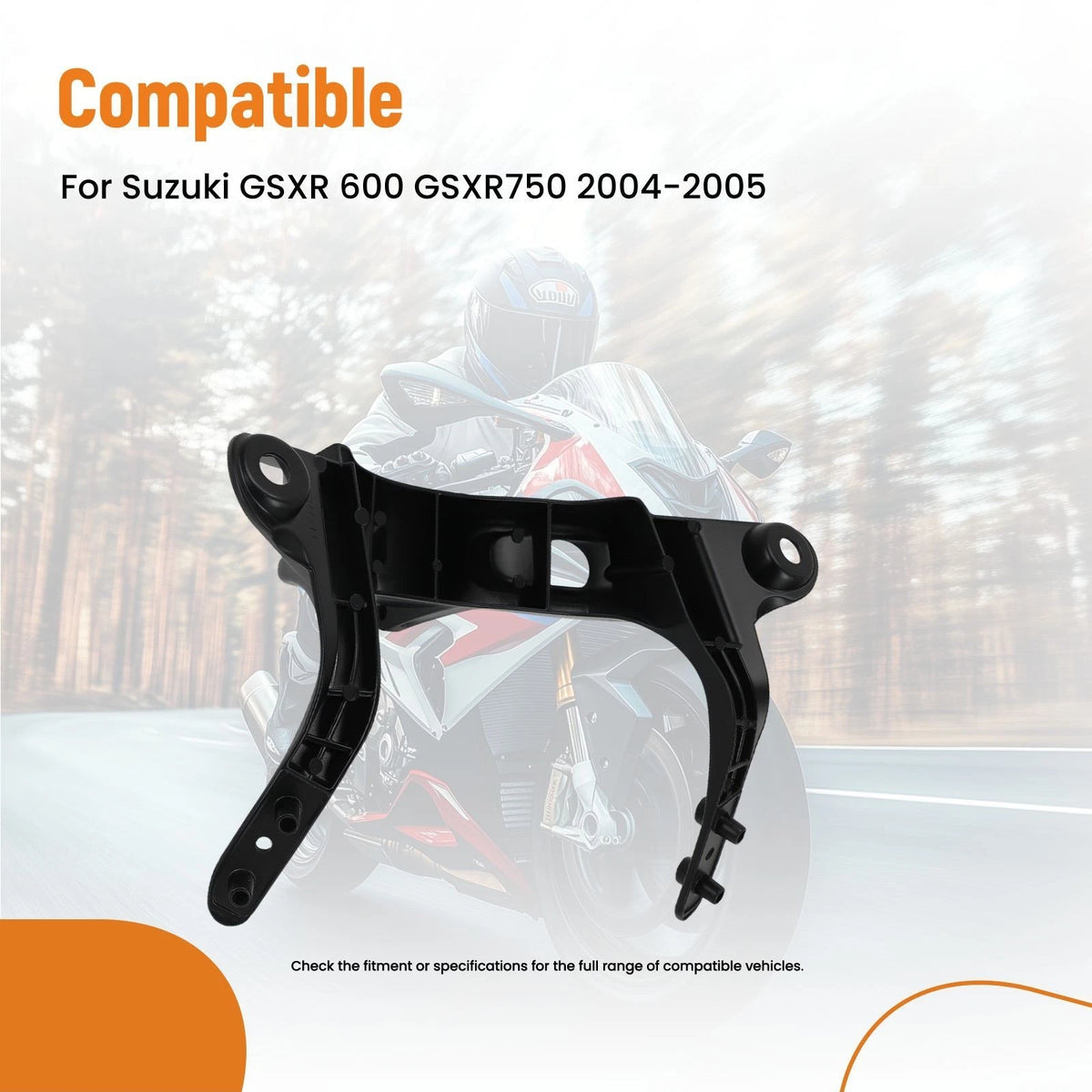 Front Upper Stay Fairing Cowl Bracket for Suzuki GSXR 600 GSXR750 (2004–2005) 512ZIA