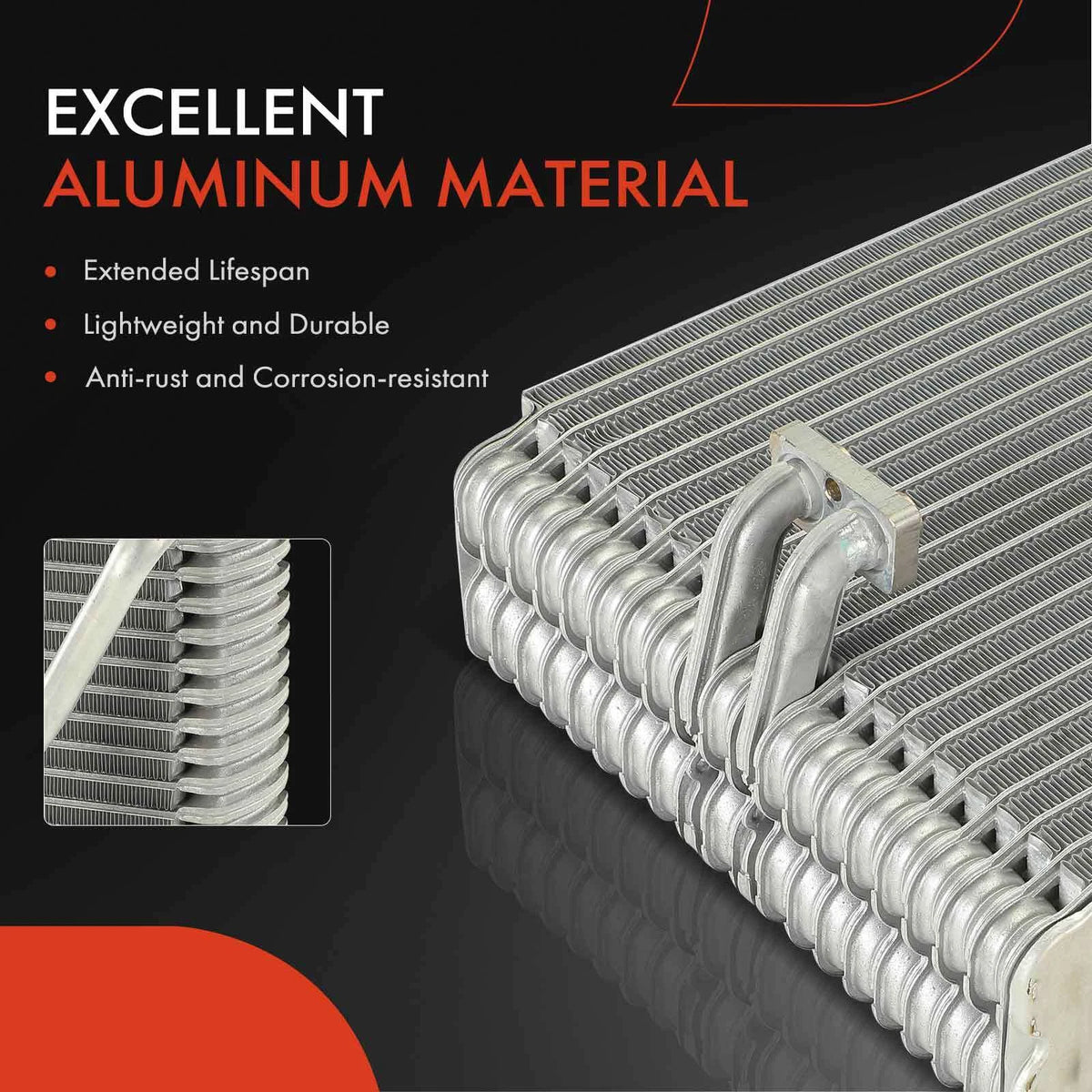 A-Premium A/C Evaporator Core for Toyota Land Cruiser (1991–1993) 4760062, 8850160030, EV60030PFC