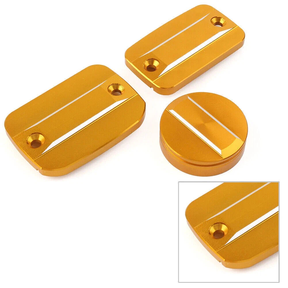 Front Brake Clutch Fluid Reservoir Cap & Rear Brake Cover for Scrambler 1100 800