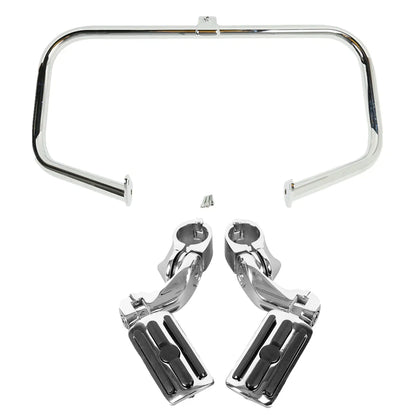 Engine Guard Crash Bar Footpegs for Harley Electra Glide (1997–2008)