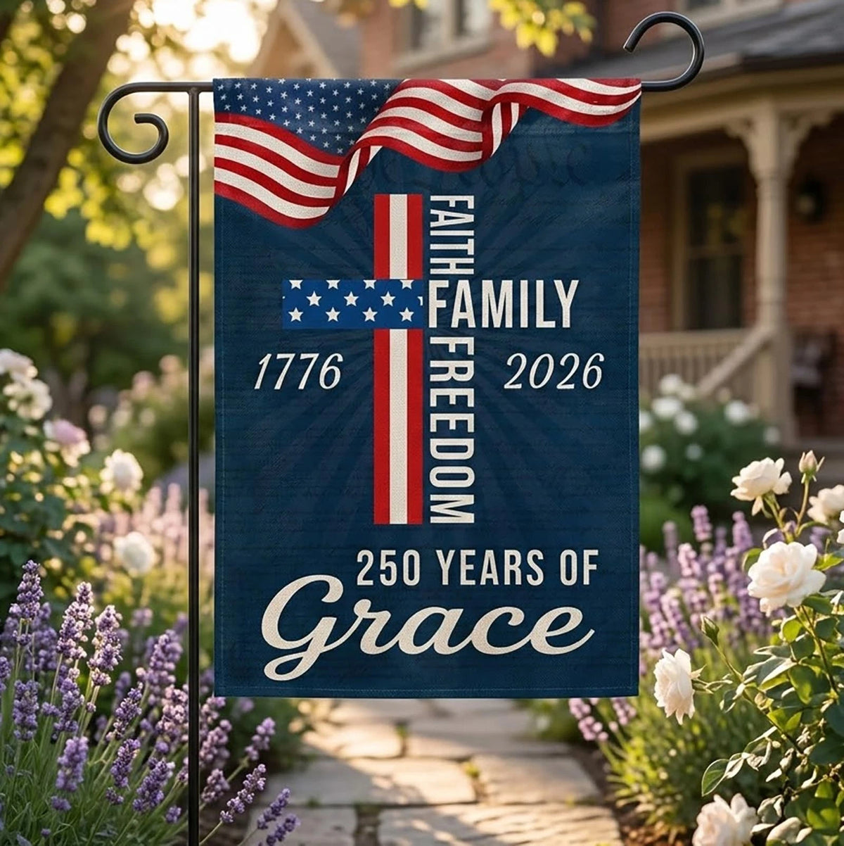 12x18 Waterproof Thickened USA Flag for Anniversary (250 Years)