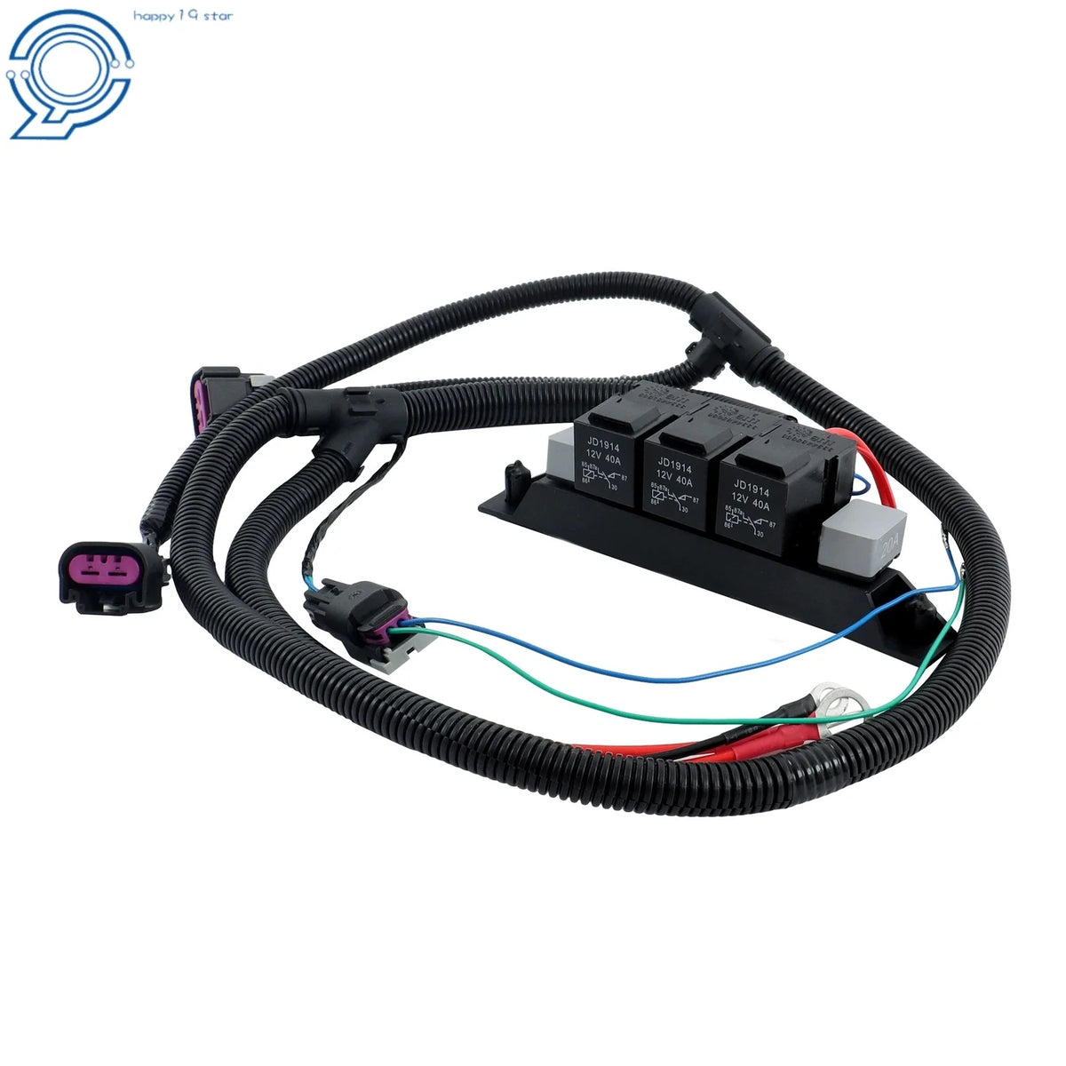 Dual Electric Fan Upgrade Wire Harness for Silverado Sierra Denali Tahoe (1999–2006)