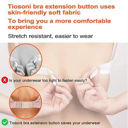 4PCS Adjustable Bra Extender 2/3/4 Hooks with Elastic Strap Extension