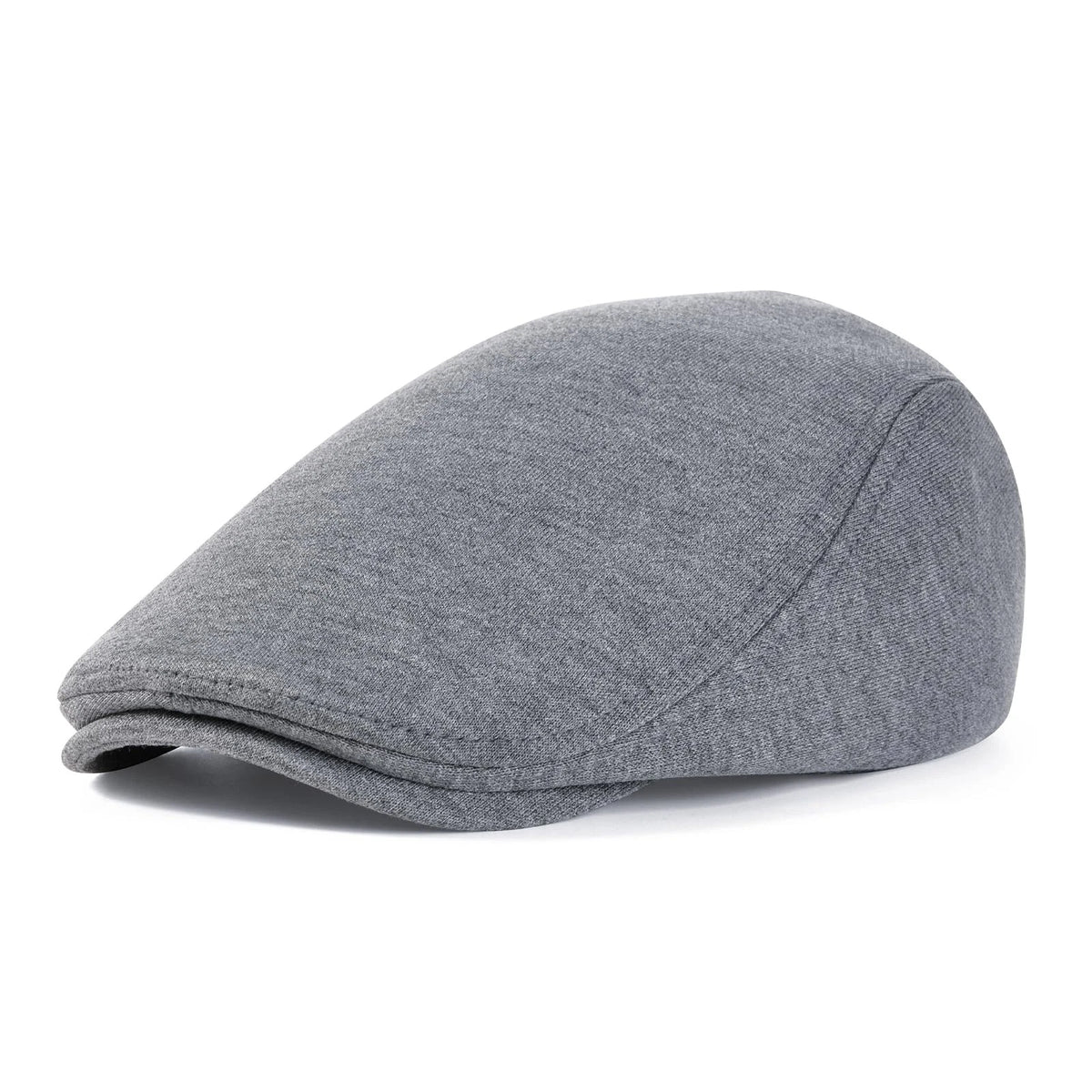 Men's Cotton Flat Ivy Gatsby Newsboy Driving Hat - Dark Grey