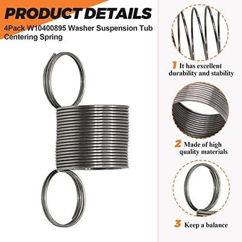 8X Washer Suspension Tub Centering Spring for