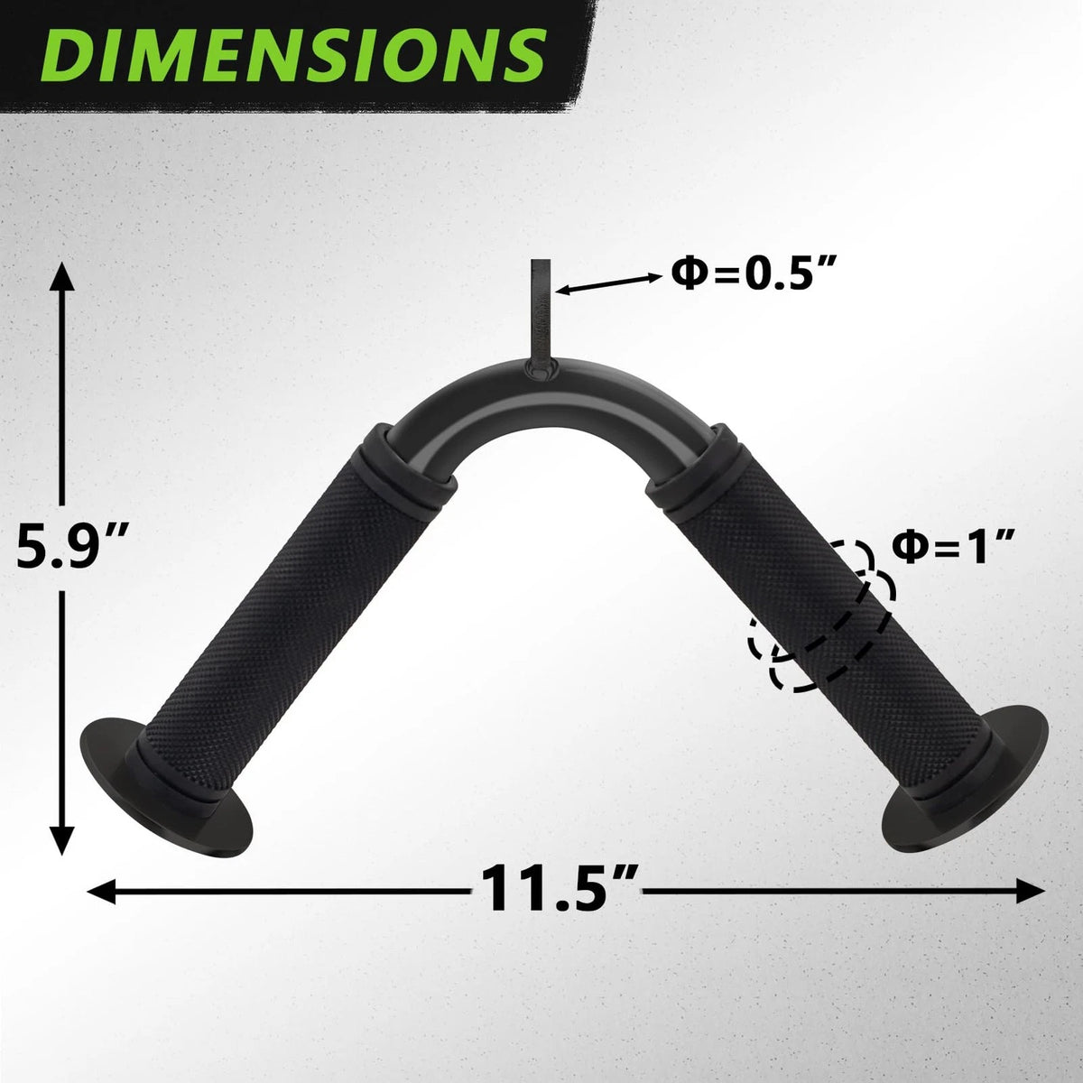 V Bar Cable Attachment for Tricep Press Push Handle LAT Pull (2010–2023)