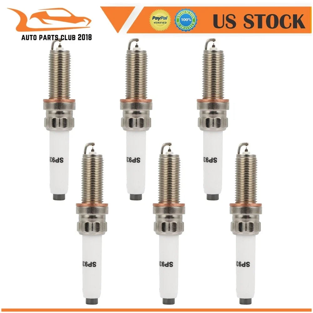 Set of 6 Iridium Spark Plugs for Audi S4 S5 SQ5 (2018–2023) Porsche Cayenne Panamera (2017–2023)
