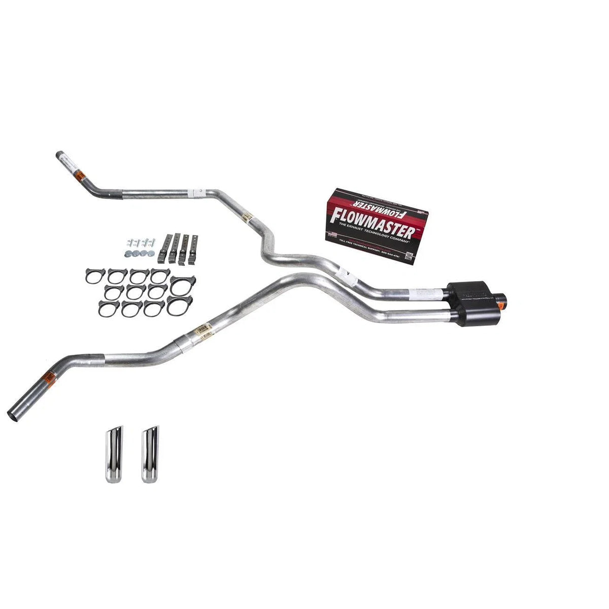 Dual Exhaust Pipe for Ram 1500 2500 3500 (2007–2008) - 2.5" Flowmaster Super 10