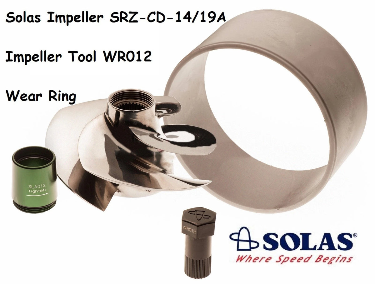Solas Sea Doo 4-Tec Impeller with Wear Ring & Tool for GTR RXP 215 (2002–2023)