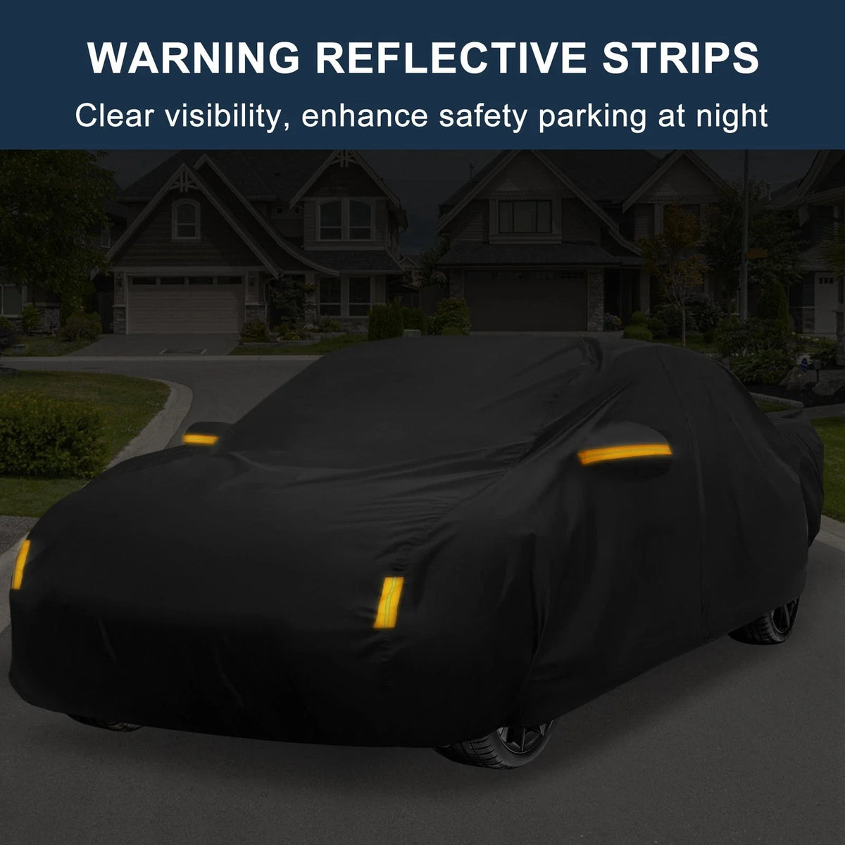 Waterproof Car Cover with Driver Door Zipper for Honda Civic 