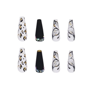 100 Pcs Long Square French Coffin Nail Tips Full Cover