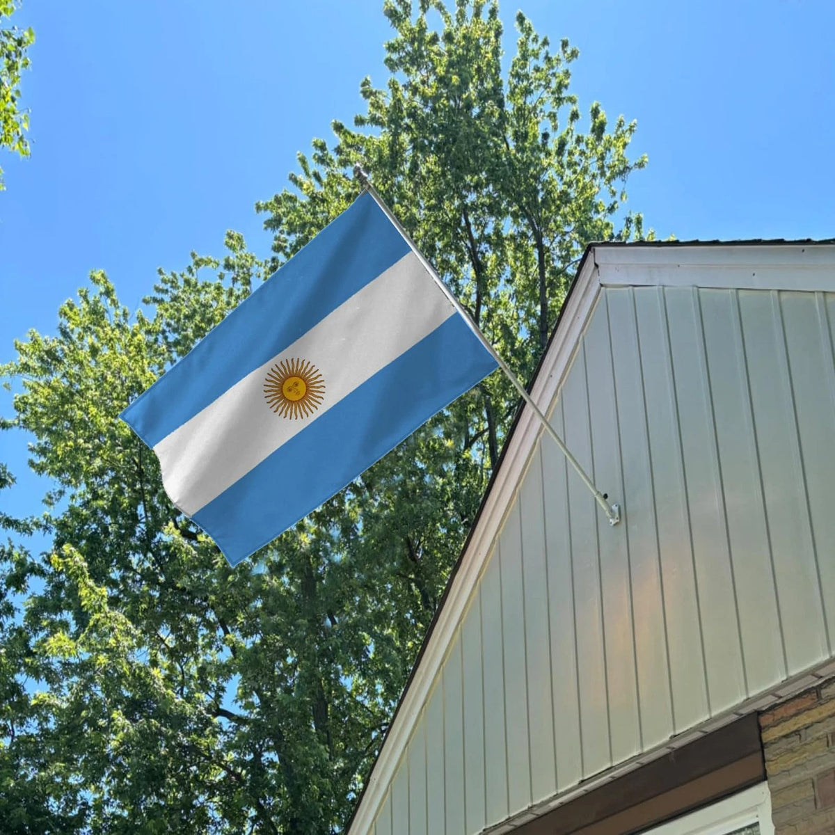Argentina Flag 3x5 Ft Outdoor Polyester UV Resistant Double Stitched