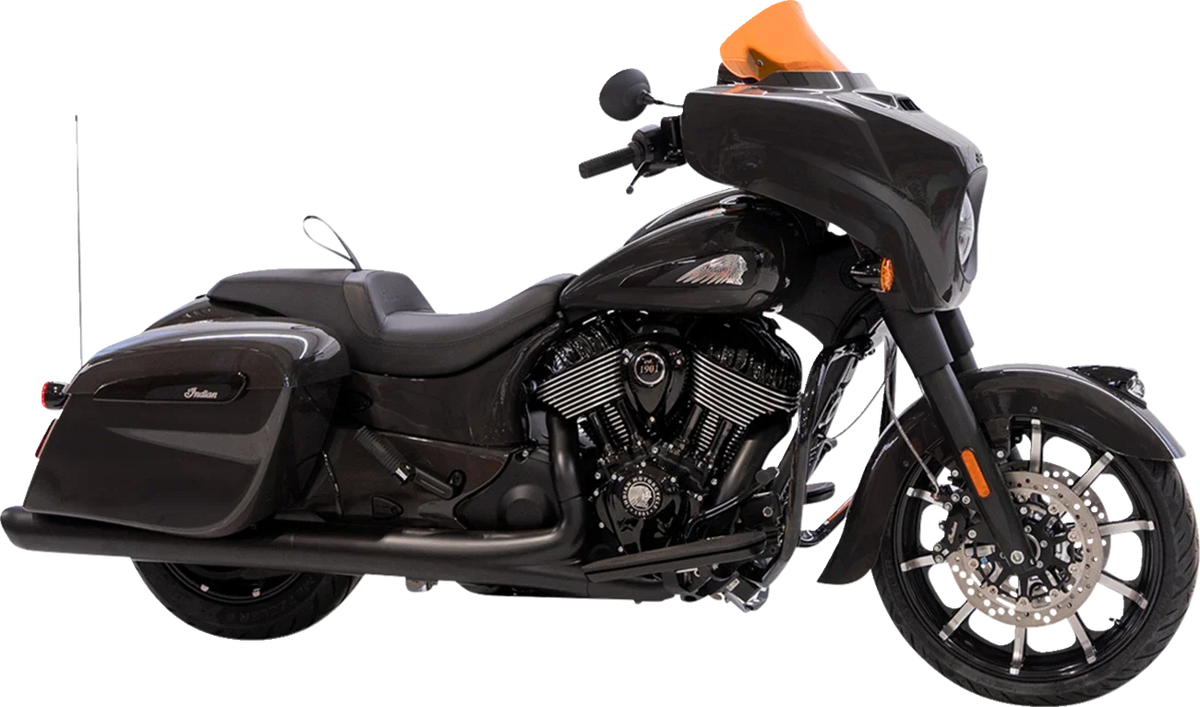 Klock Werks 10" Kolor Flare Windshield for Harley Davidson (2014–2023) - Orange Ice KWW-04-0632