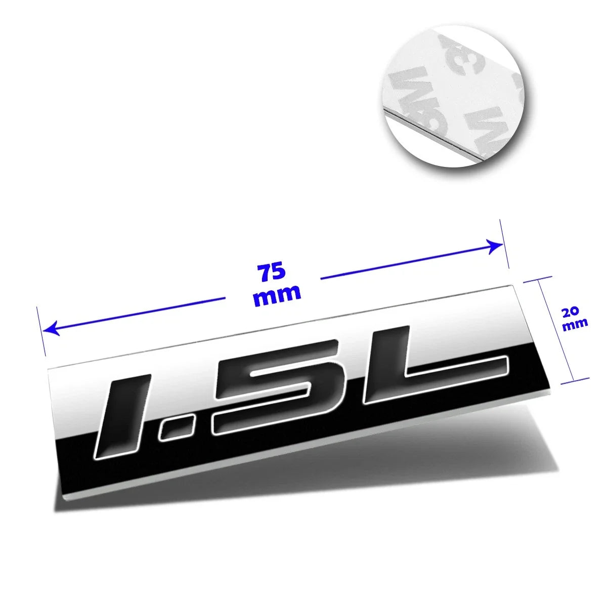 3D Polished Metal Decal Emblem for Chevrolet Honda Ford Toyota (All Years)