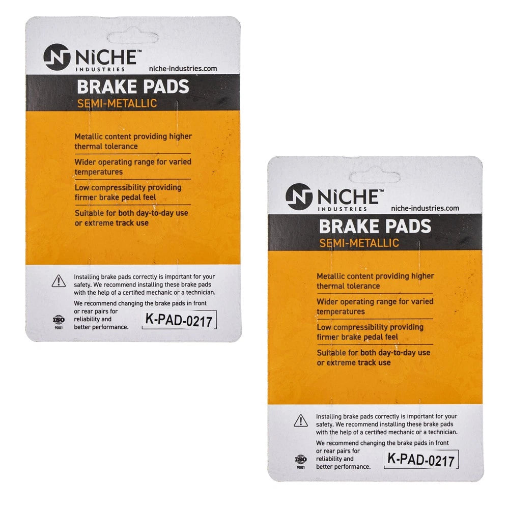 Brake Pad Set for Kawasaki Ninja ZX6R ZX14R Z1000 (2 Pack) 519-KPA2439D