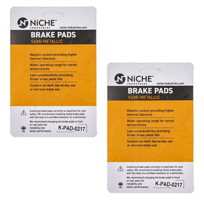 Brake Pad Set for Kawasaki Ninja ZX6R ZX14R Z1000 (2 Pack) 519-KPA2439D