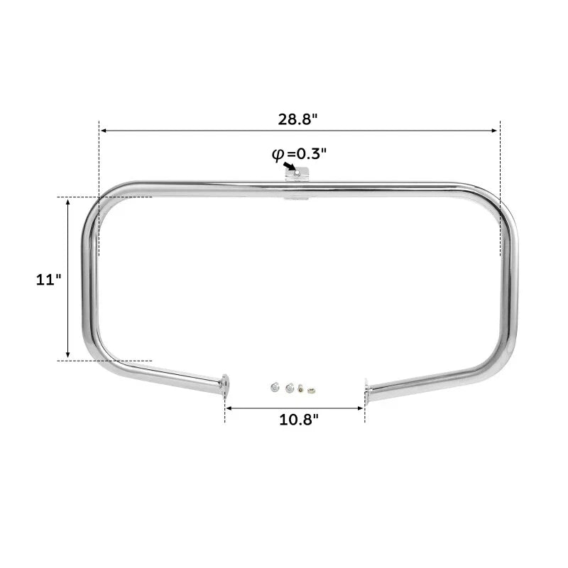 1 1/4" Engine Guard Crash Bar for Harley Street Glide (1997–2024)