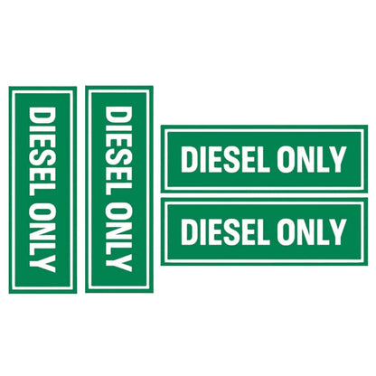 Diesel Only Vinyl Decal Sticker for Truck (Weatherproof)