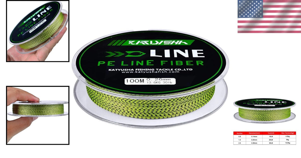 Multi-Strand Braided Fishing Line 10Lb - 2187 Yards