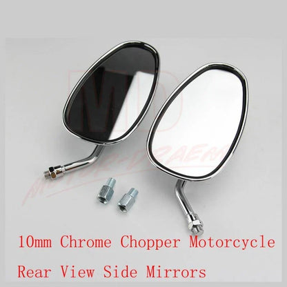 Long Stem Rear View Mirrors for Harley, Kawasaki, Suzuki, Aprilia, Honda