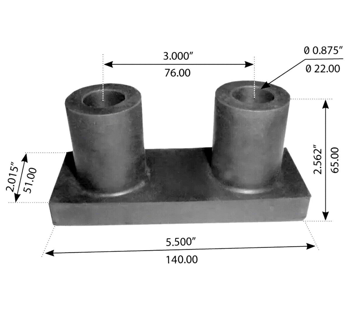 Motor Mount for Kenworth T600 T700 T800 (131012, K066-247, K066-320)