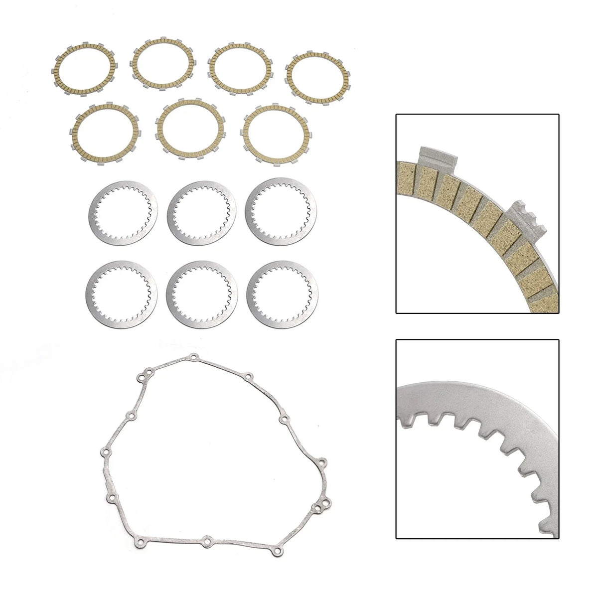 Clutch Friction Plates & Gasket Kit for Yamaha MT-07 XSR700 Tenere 700 (2016–2024)