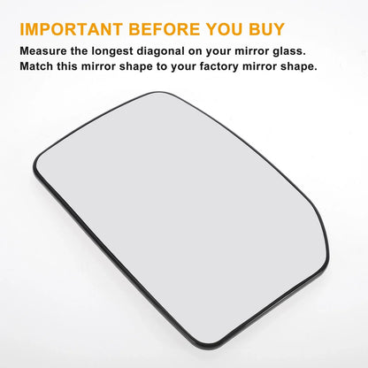 Left Upper White Mirror Glass for Ford Transit MK6 (2000–2006)
