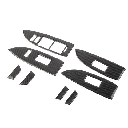 Set of 8 RHD Door Window Lift Switch Panel Cover Trim for Toyota Prius (2012–2015)