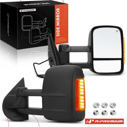 Pair Power Towing Mirrors for Silverado 1500 (2007–2013)