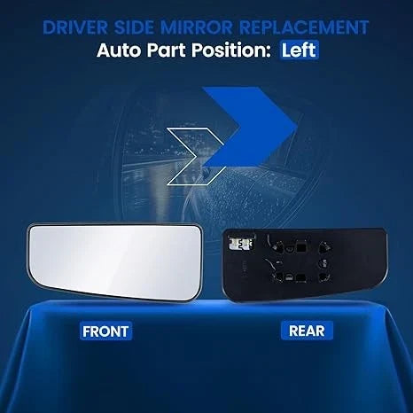 LH Heated Mirror Glass for Ford F-150 (2015–2021)