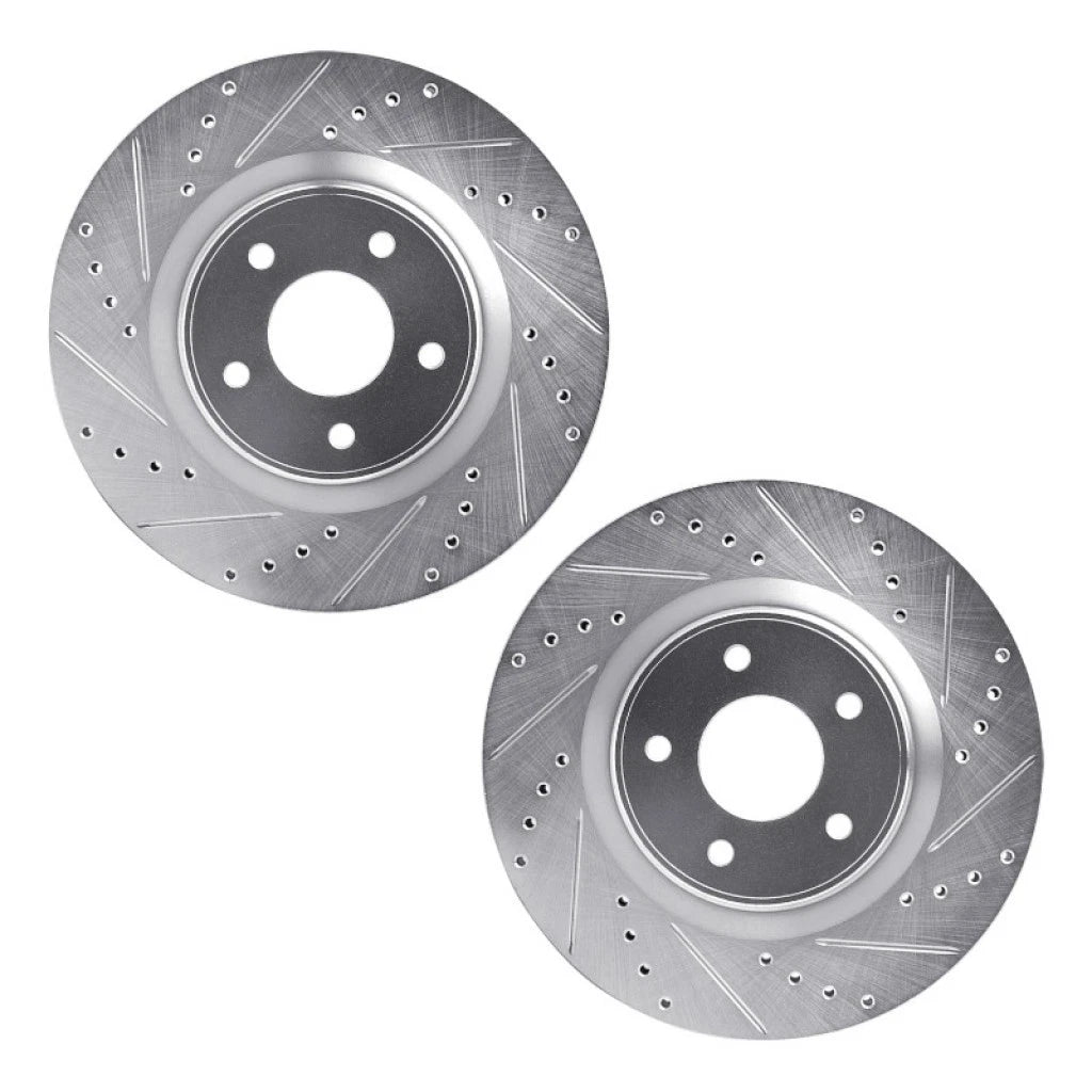 Drilled and Slotted Rotors for Nissan Pathfinder (2013–2021) ALX-PAU-DF-7002-67007-CLA8