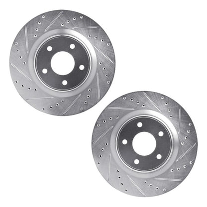 Drilled and Slotted Rotors for Nissan Pathfinder (2013–2021) ALX-PAU-DF-7002-67007-CLA8