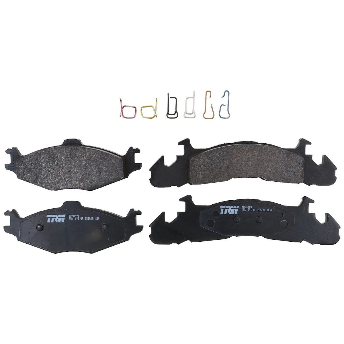 2X TRM0259 Brake Pad Set Front for Dodge Caravan (1985–1990)