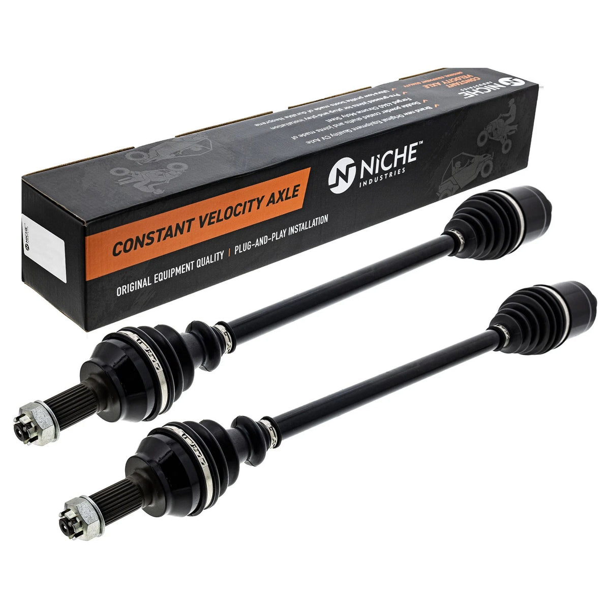 2X Front CV Axle Half Drive Shaft for Polaris RZR 1000 Turbo (2014–2023) 1333434, 1334492