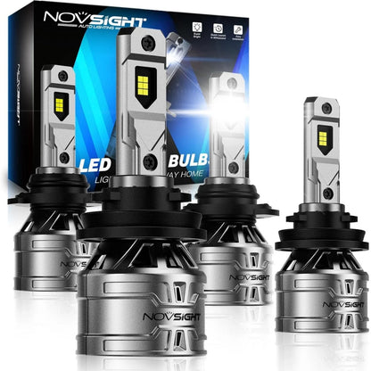2X 9005 HB3 + H11 LED Headlight Bulbs Super Bright 13000LM for Cars