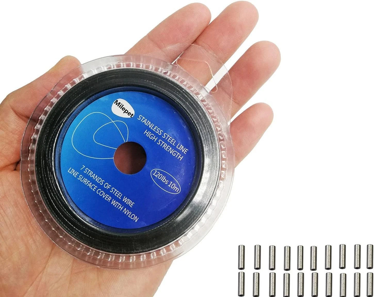 10LB-200LB Fishing Wire Leader for Tough Fish (10 Meter Stainless Steel)