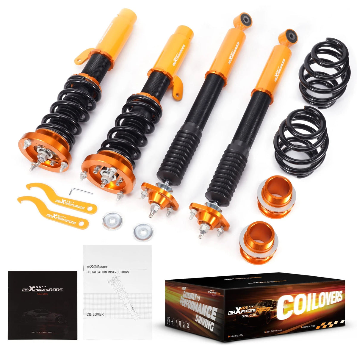 Adjustable Coilovers Shocks Kit for BMW E46 3 Series (1998–2005) RBTHF7