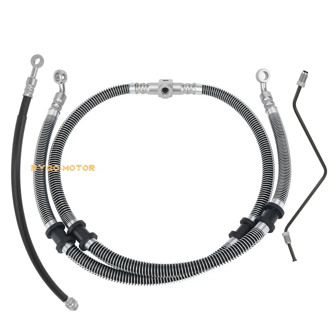 Front Brake Hose Line & Pipe Kit for Yamaha Kodiak 400 (2003–2006)