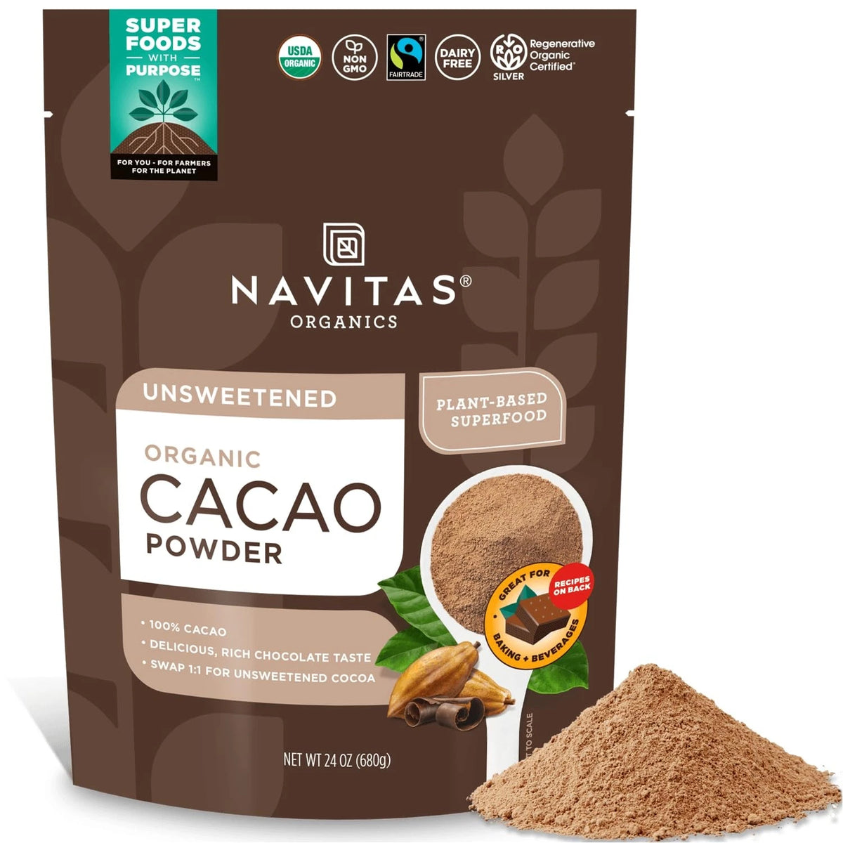 Cacao Powder for Cocoa (Pack of 1)