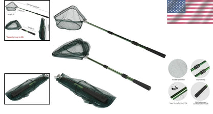 Collapsible Lightweight Aluminum Fishing Net - Durable Design