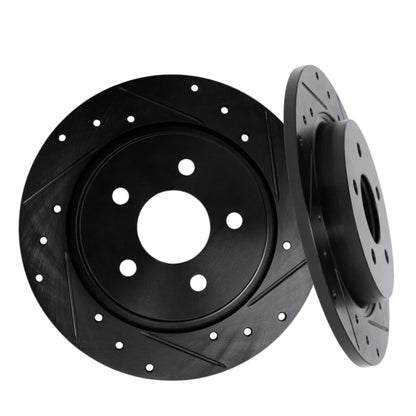Rotor Set Front for Geo Tracker (1996–1997) ALX-PAU-DF-8002-47045-CLA2, Vented, Drilled and Slotted