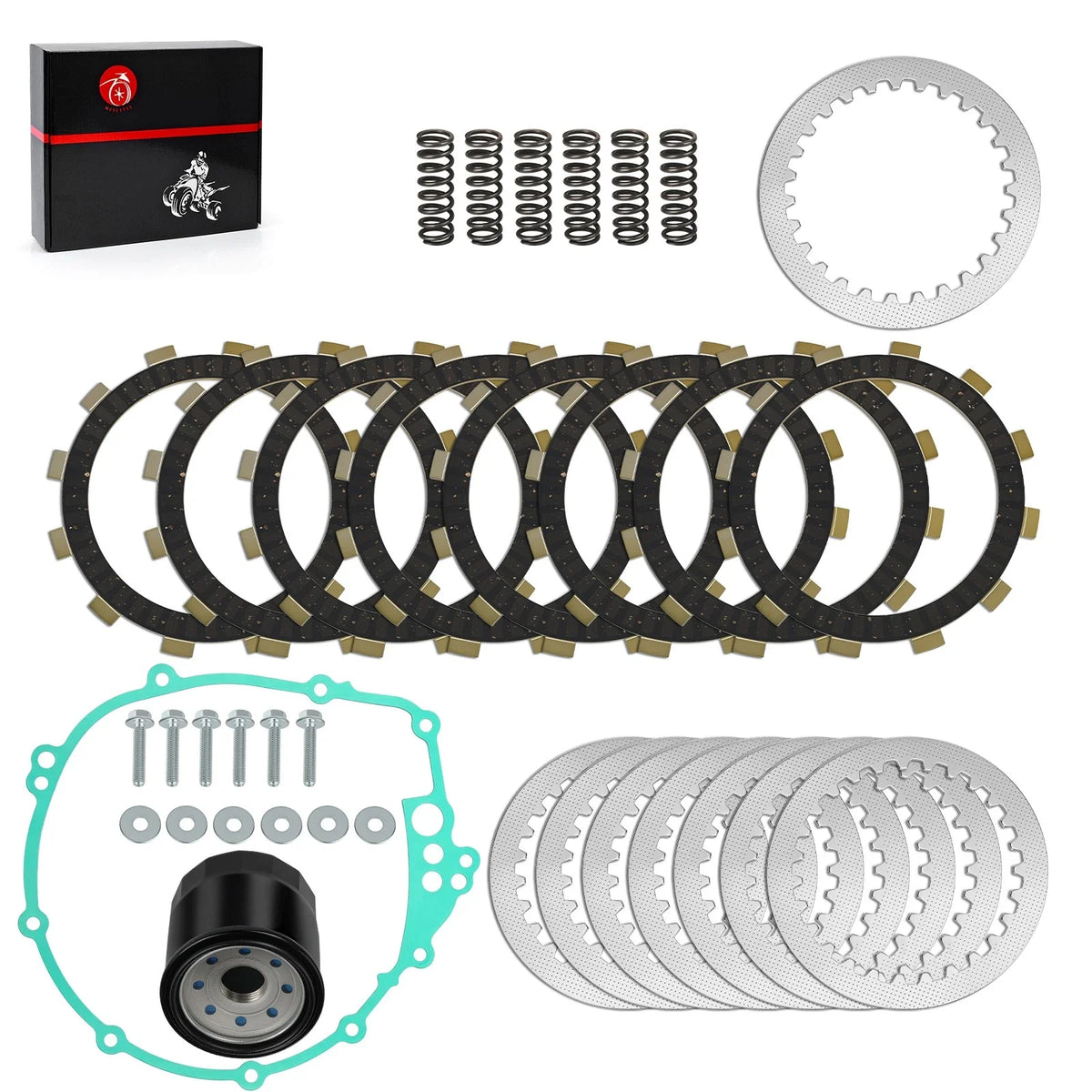 Complete Clutch Kit Heavy Duty Springs W/Gasket for Yamaha YZF-R6S (2006–2009)